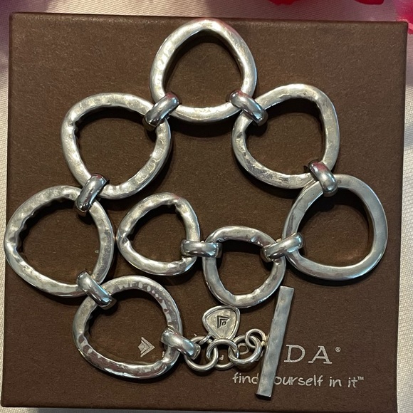 Silpada SILVER RUSH Sterling Silver Link Bracelet B2709 - Picture 11 of 15